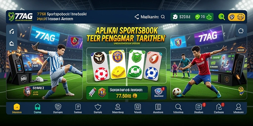 Screenshot menampilkan pengalaman taruhan langsung di 77AG.