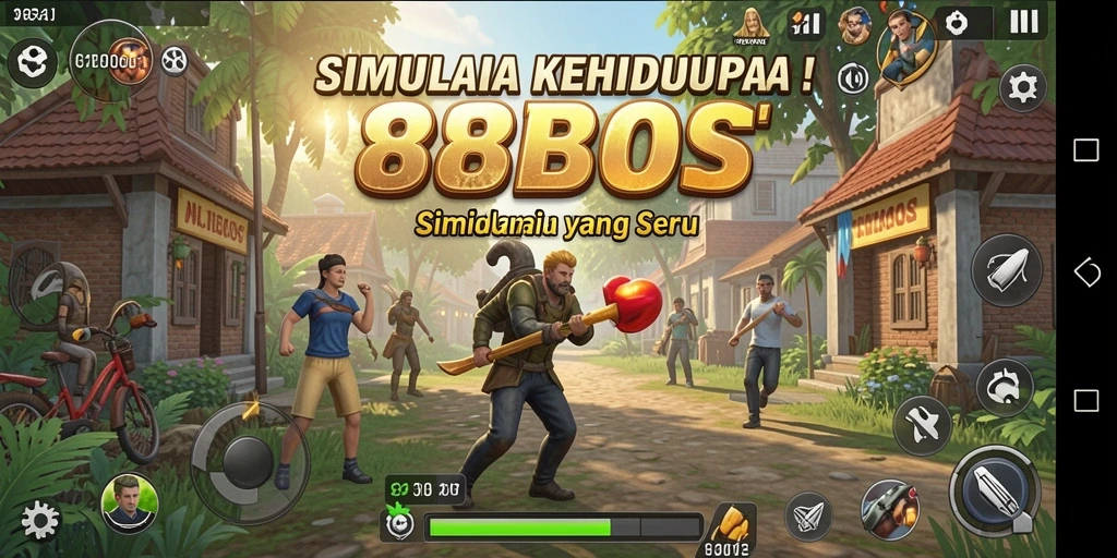 Tampilan gameplay seru dan menarik dalam 88BOS.