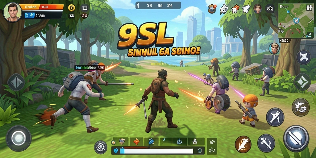 Gameplay 9SL yang menampilkan interaksi sosial dan kehidupan sehari-hari.