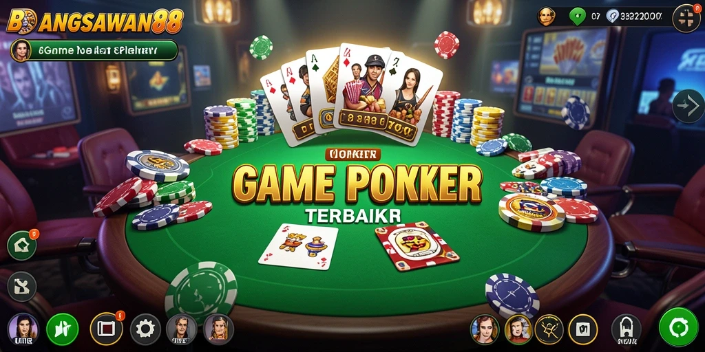 Tampilan menarik dari permainan poker BANGSAWAN88 yang menambah keseruan.
