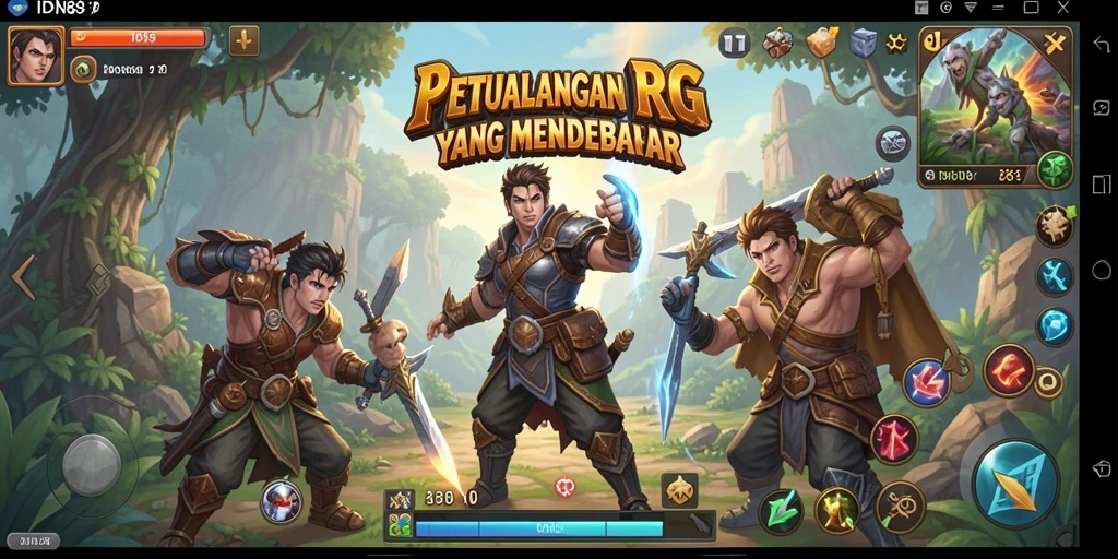 Gameplay IDN89 menampilkan pertarungan dan eksplorasi dunia yang menakjubkan.