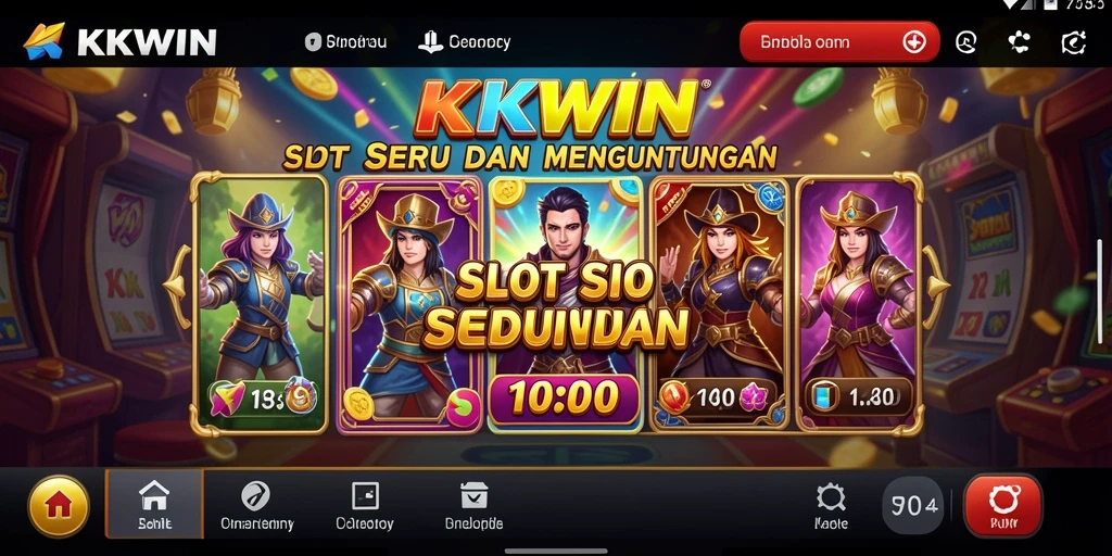 Tampilan menarik dari gameplay KKWIN yang menampilkan slot klasik.