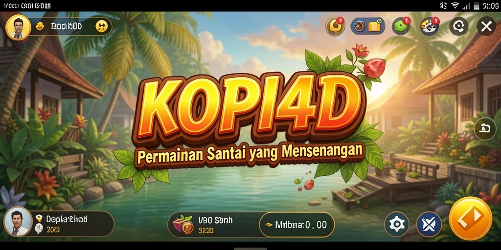 Screeshot tampilan gameplay KOPI4D yang seru dan menyenangkan.