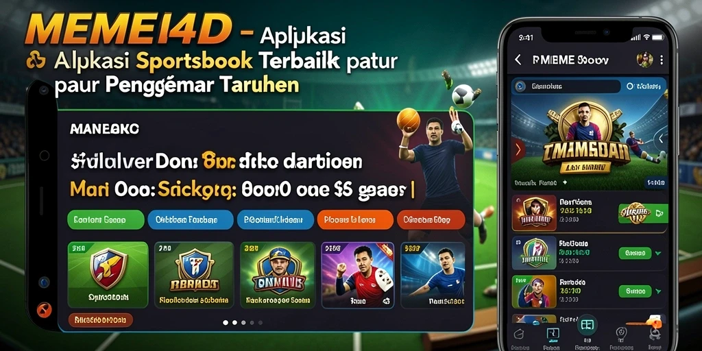 Tampilan screenshot gameplay MEME4D yang menampilkan fitur Sportsbook