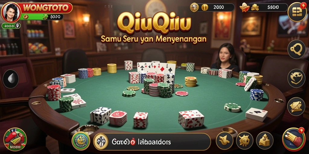 Tampilan gameplay seru QiuQiu di WONGTOTO.