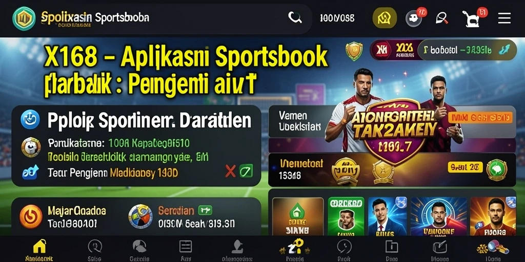 Tampilan gameplay menarik dari aplikasi Sportsbook X168.